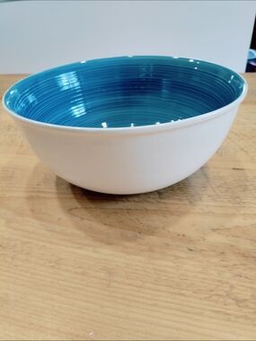 Hand Painted Ceramic Serving Bowl